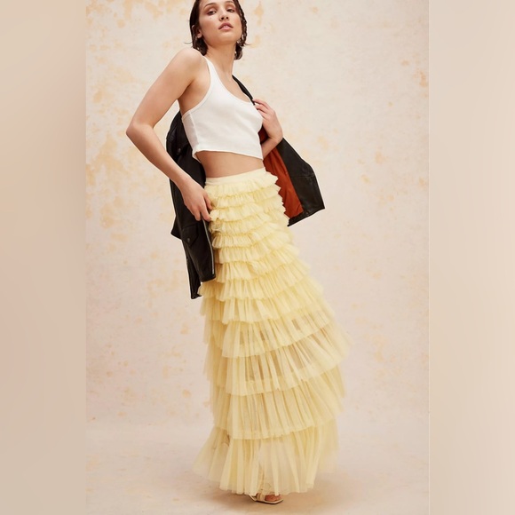 Free PeopleBrenda Knight Nigel Preston Full Ruffle Tiered Skirt